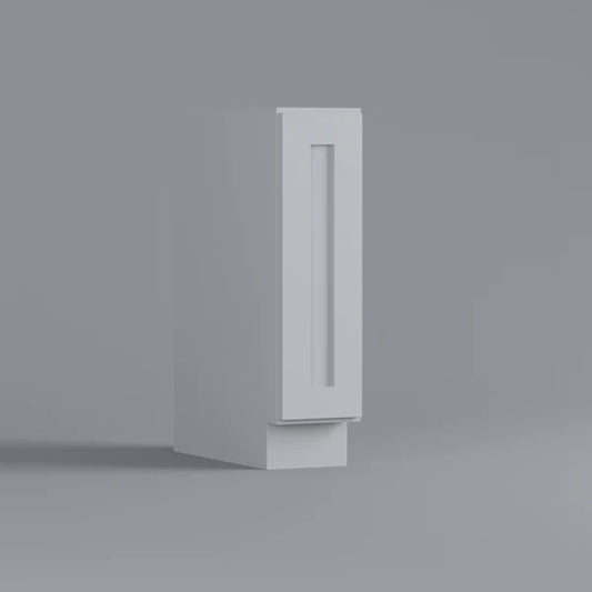 Base 9 full height door white shaker