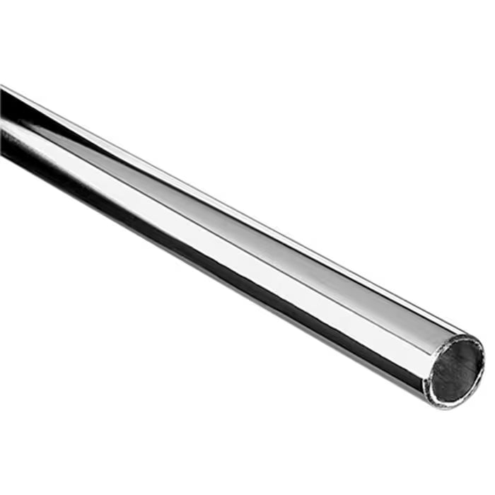 Closet Rod 12 Ft Round 1-1/16 Dia x 1.2mm Steel Chrome Plated