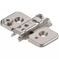 0mm - Blum Clip One-Piece Wing Mounting Plate, Nickel-Plated, Screw-On
