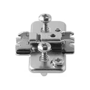 3mm - Clip Cam Adjustable Wing Mounting Plate, Nickel-Plated, with Pre-Mounted Expando Screws