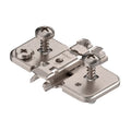 0mm - Clip Cam Adjustable Wing Mounting Plate, Nickel-Plated, with Pre-Mounted Expando Screws