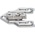 0mm - Clip Cam Adjustable Face Frame Mounting Plate, Nickel-Plated, Screw-On