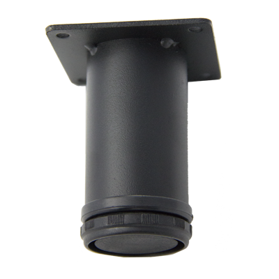 Cabinet Adjustable Leg 4″ Black Wrinkle Powder