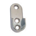 Closet Rod Oval Socket Screw On Chrome Plated W/Screws