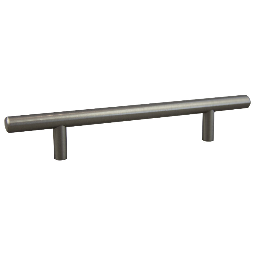Bar Pull 8″ OL x 5″ CC x 12mm Dia (Satin Nickel)
