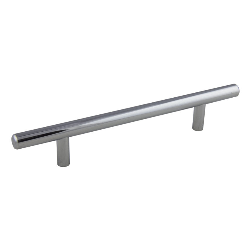 Bar Pull 8″ OL x 5″ CC x 12mm Dia (Polished Chrome)