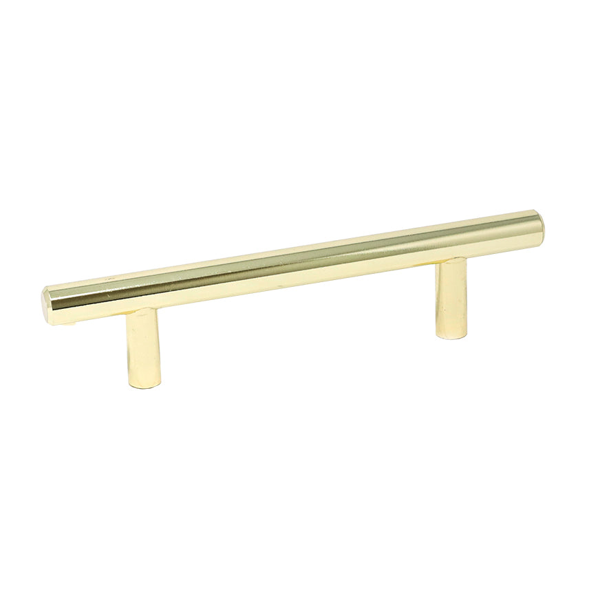 Bar Pull 6″ OL x 96mm CC x 12mm Dia (Polished Brass)