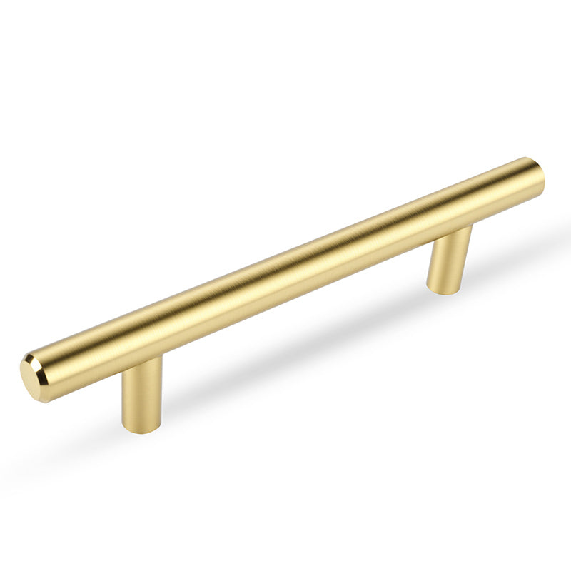 Bar Pull 6″ OL x 96mm CC x 12mm Dia (Satin Brass)