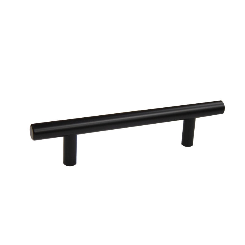 Bar Pull 6″ OL x 96mm CC x 12mm Dia (Matte Black)
