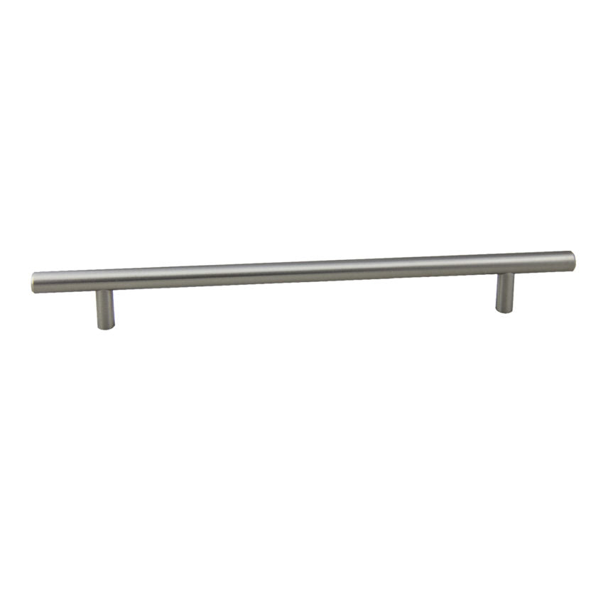 Bar Pull 12″ OL x 9″ CC x 12mm Dia (Satin Nickel)