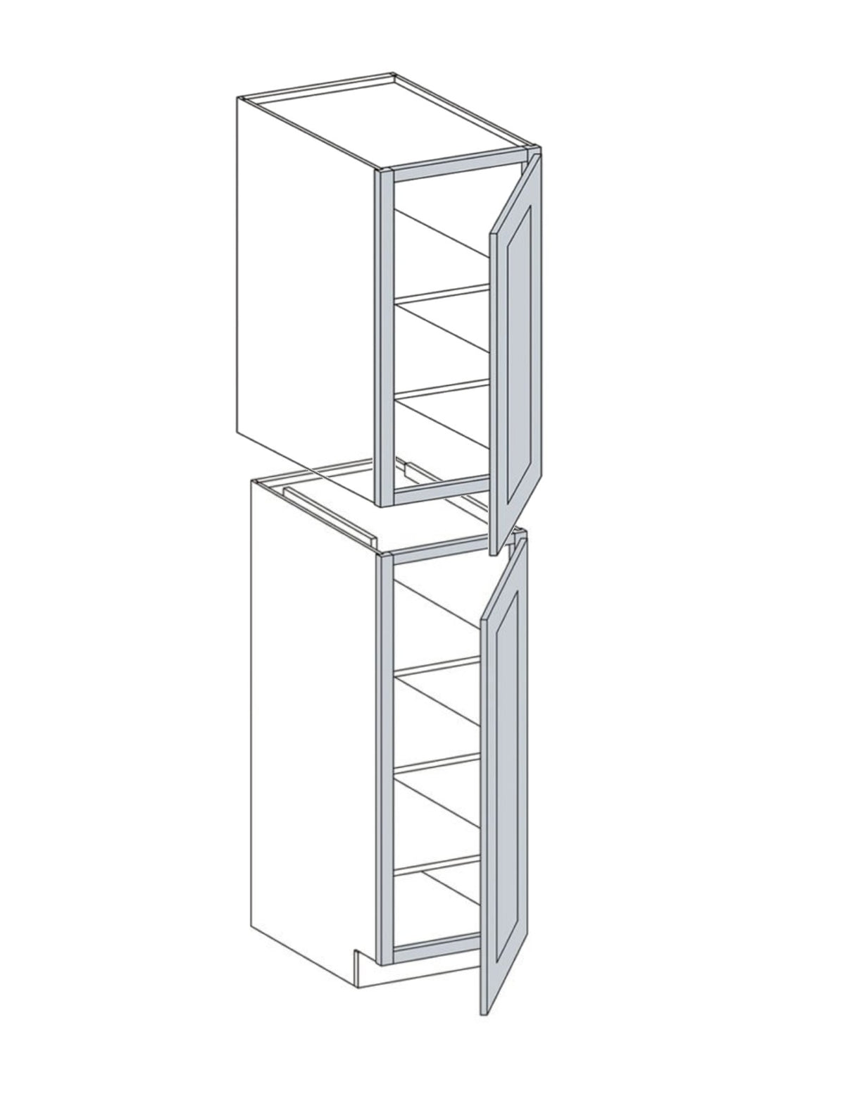 WS Pantry Cabinet - 18''W x 84''H x 24''D