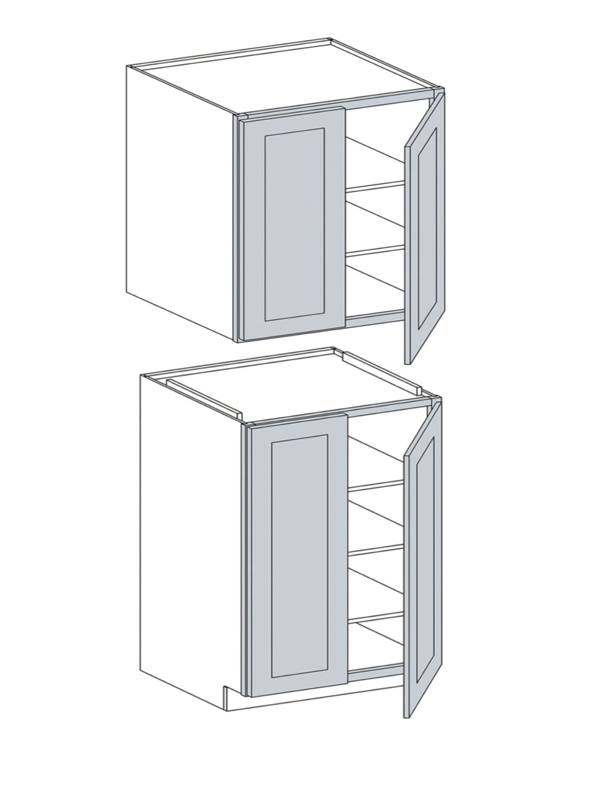 WS Pantry Cabinet - 24''W x 84''H x 24''D