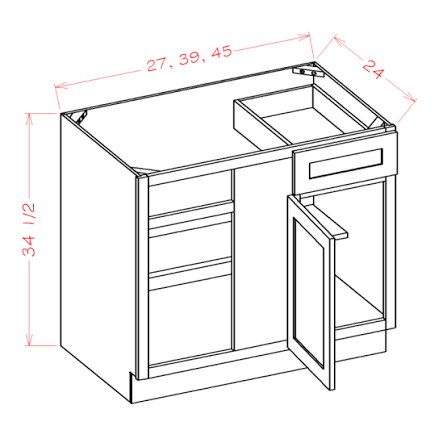 GS Base Blind Corner - 36''W x 34 1/2''H x 24''D