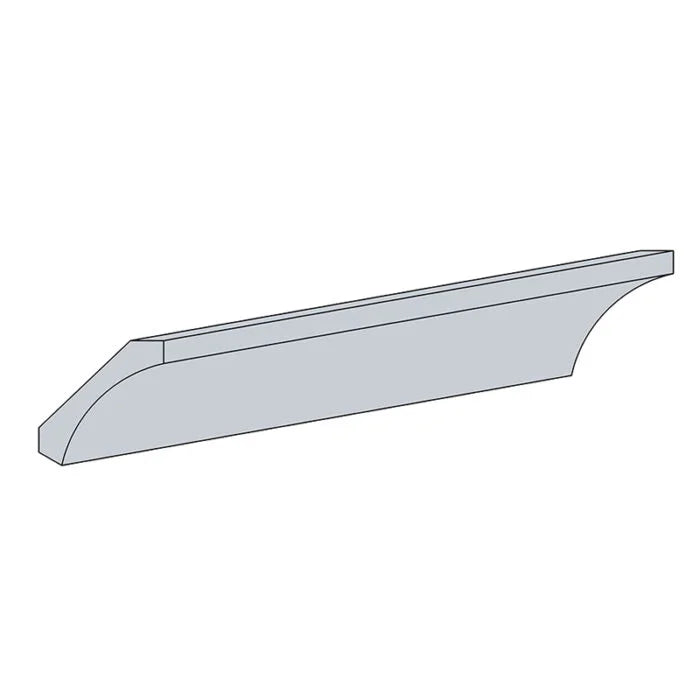 WS Curved Crown Molding - 5'' Wide x 96'' Long