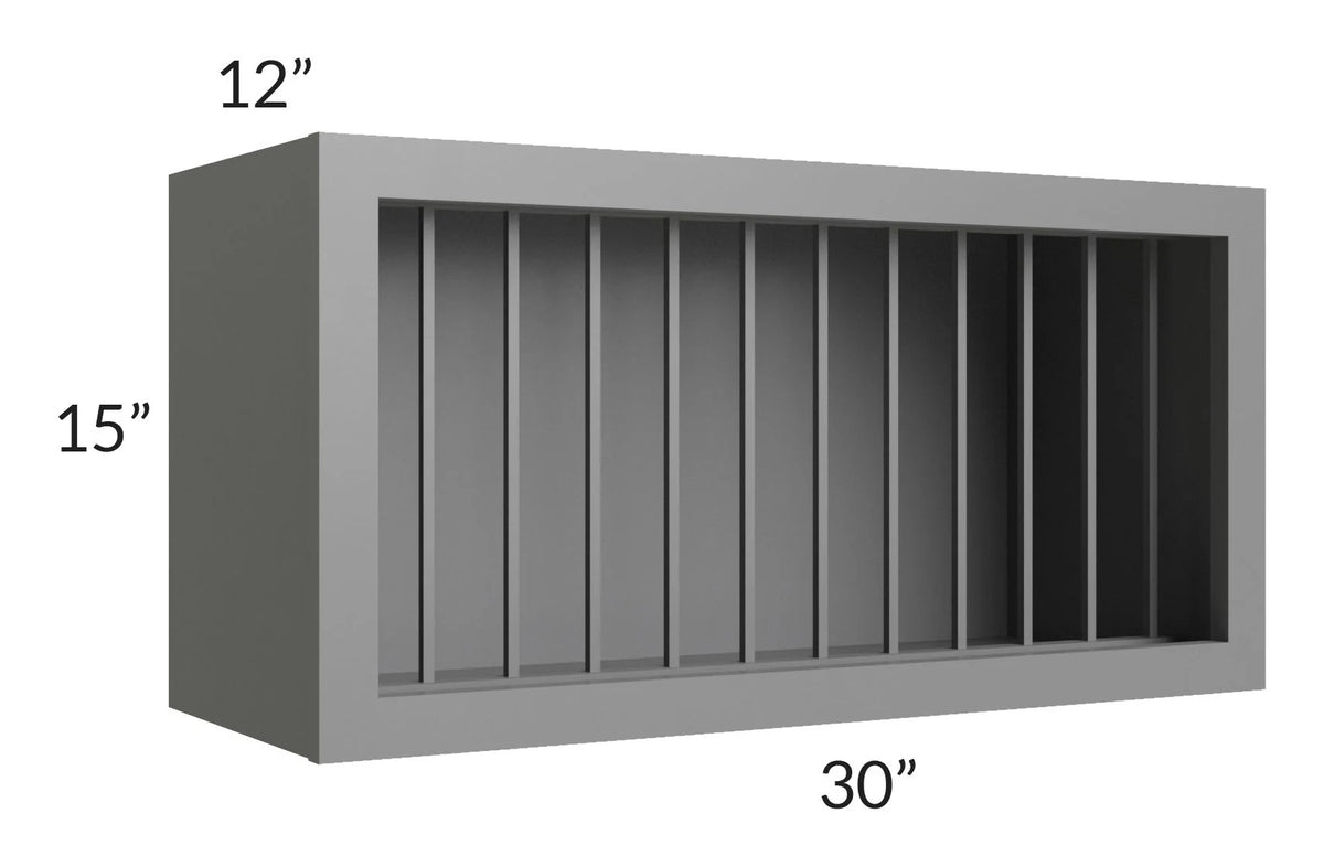 GS Plate Rack Cabinet - 30''W x 15''x 12''D