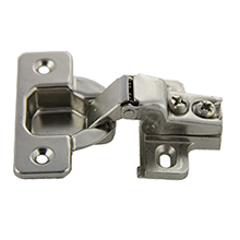 1/2'' Overlay Short Arm Face Frame Hinge w/Dowels