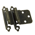 Self Closing Oil Brushed Bronzed Flush Hinge RETAIL Pack with Screws and Pads