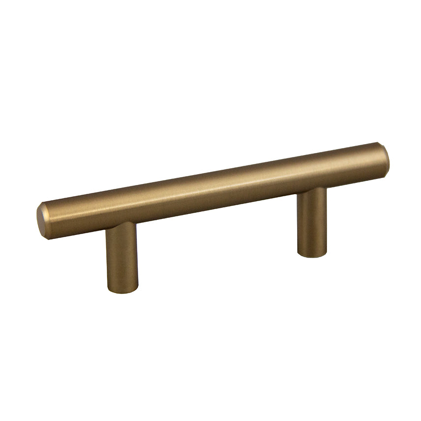 Bar Pull 4″ OL x 64MM CC x 12mm Dia (Rose Gold)