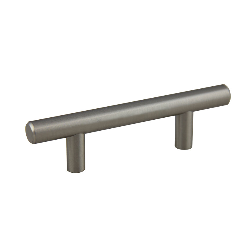 Bar Pull 4″ OL x 64MM CC x 12mm Dia (Satin Nickel)