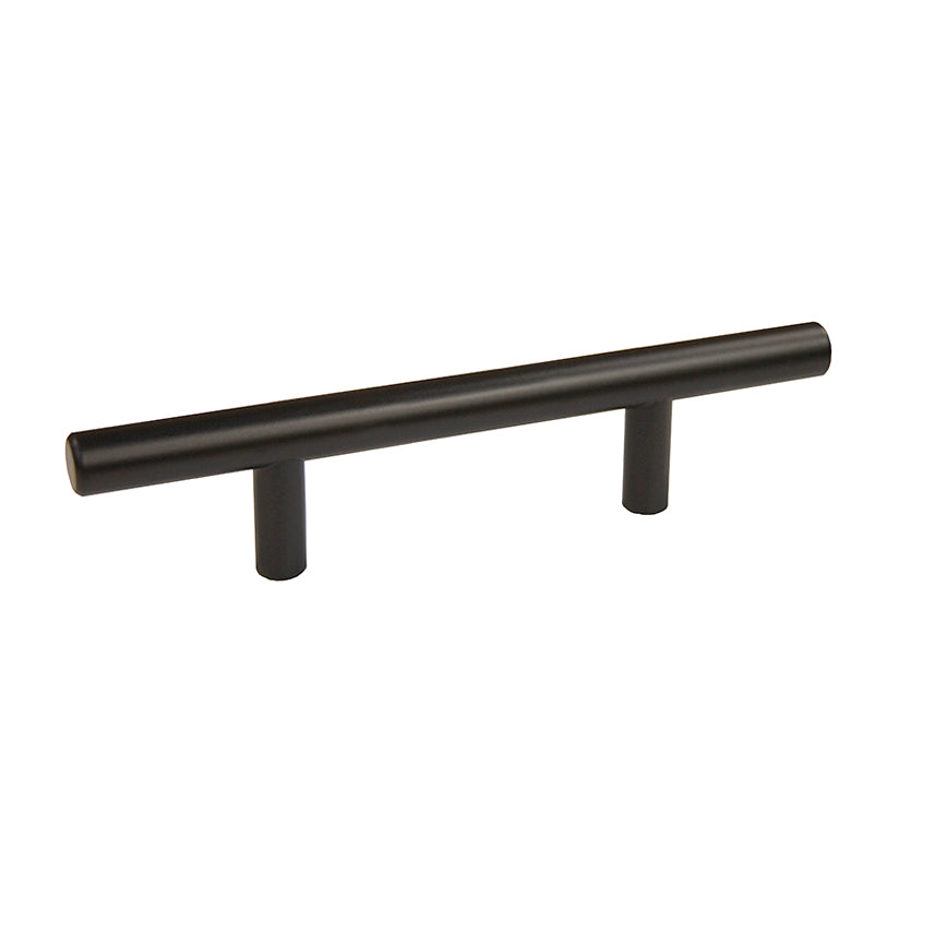 Bar Pull 6″ OL x 3″ CC x 12mm (Matte Black)