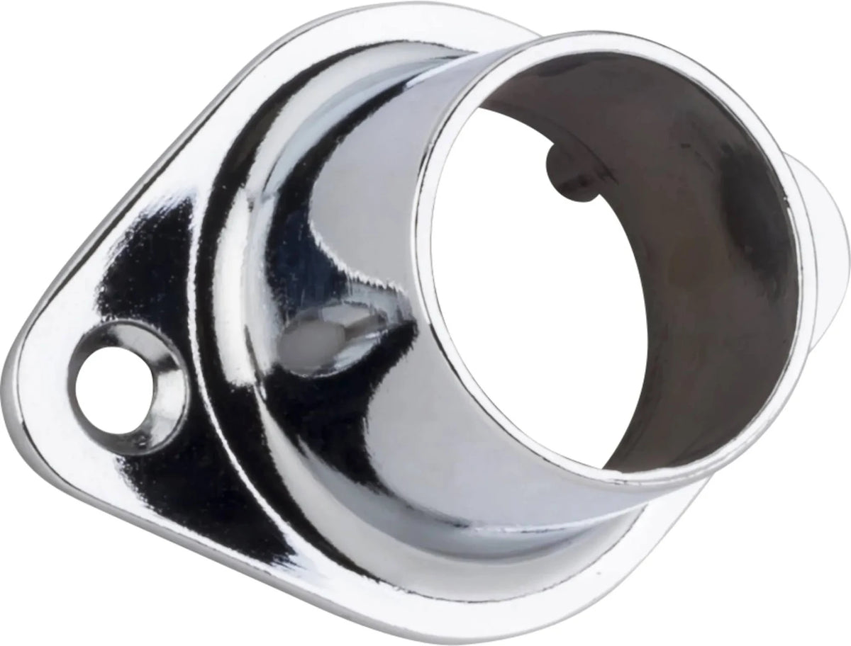 Closet Rod 1-1/16 Round Socket Closed Chrome Plated W/Screws