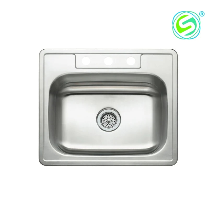 Top Mount Stainless Steel Sink (25''x 22'')