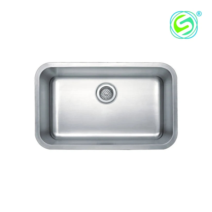 Under-Mount Stainless Steel Sink (29 3/4'' x 18'' x 5'')
