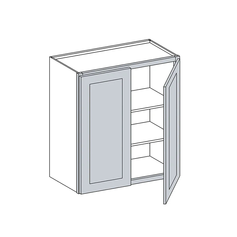 WS Wall Cabinet Double Door - 36''W x 36''H x 24''D