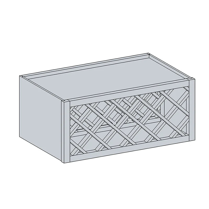 Wall Wine Rack - 30''W x 15''H x 12''D