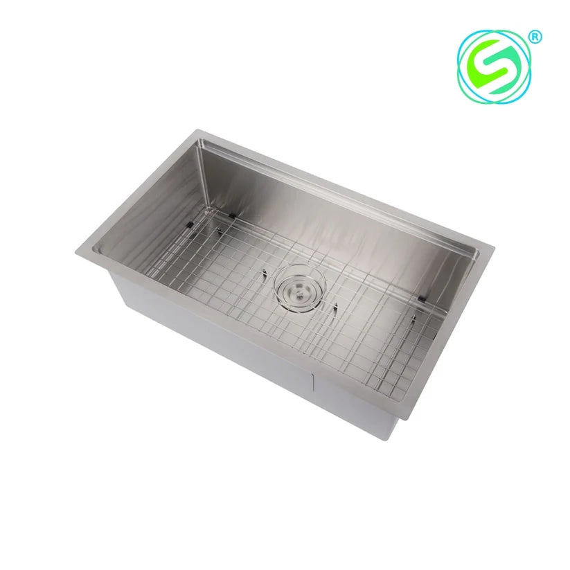 Workstation Under-Mount Single Bowl Sink (32'' x 19'' x 10'')